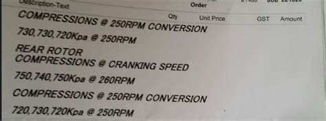 RX8 08 Series 1 Compression test 